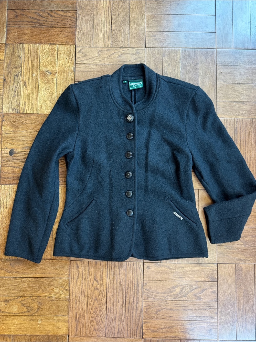 Geiger Boiled Wool jacket with Button Front